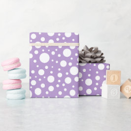 Lila Spots Wrapping Papper Presentpapper