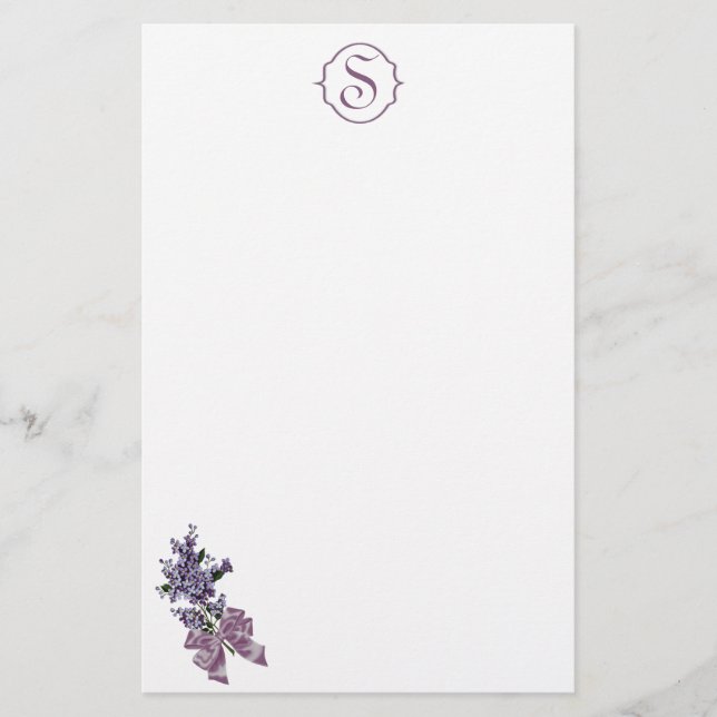 Lila sprej för Monogram och för lilor med Brevpapper (Framsida)