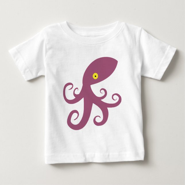 Lila Squid T-shirt (Framsida)