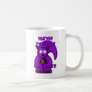 Lila Squirrel bryr sig inte Kaffemugg