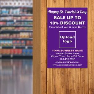 Lila St. Patrick's Day Business Sale Poster