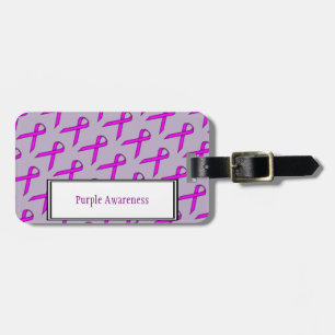 Lila Standard Ribbon av Kenneth Yoncich Bagagebricka