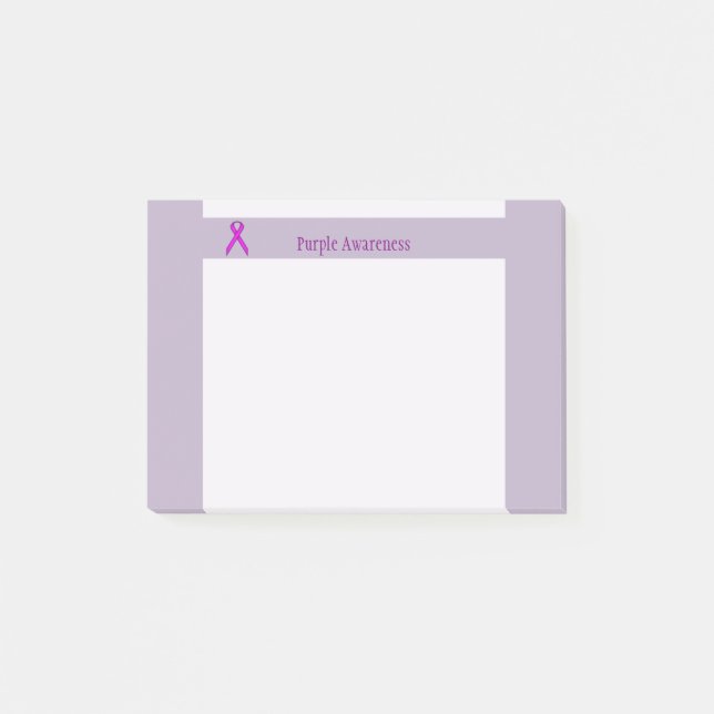 Lila Standard Ribbon av Kenneth Yoncich Post-it Block (Framsida)