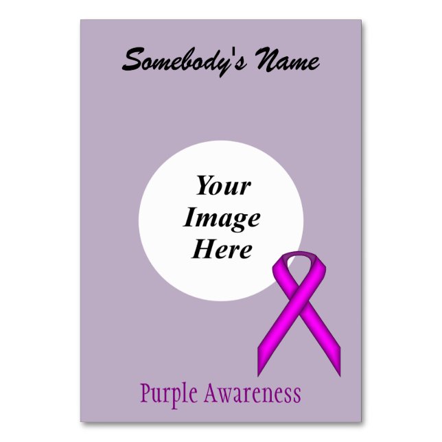 Lila Standard Ribbon Template by Kenneth Yoncich Bordsnummer (Framsidan)