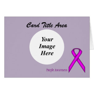 Lila Standard Ribbon Template by Kenneth Yoncich Hälsningskort