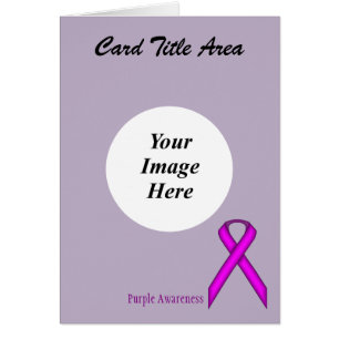 Lila Standard Ribbon Template by Kenneth Yoncich Hälsningskort