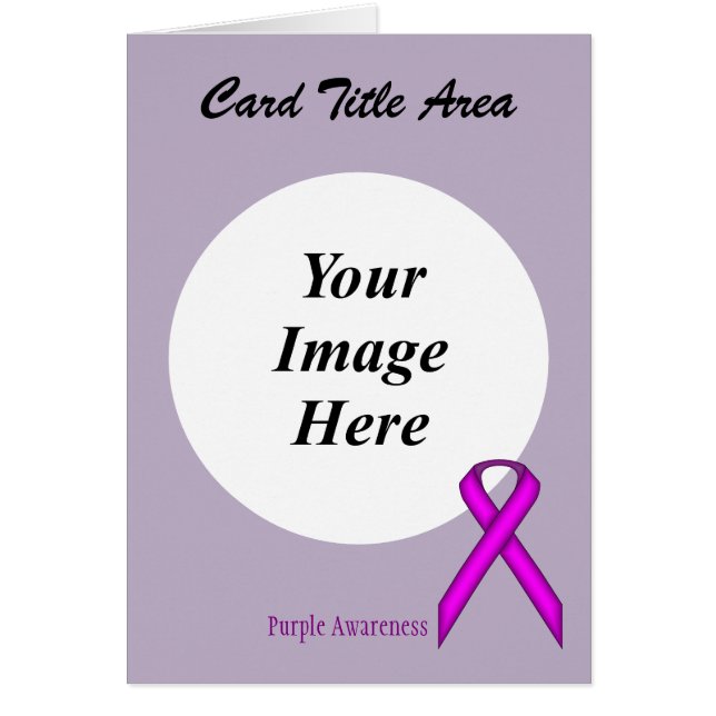 Lila Standard Ribbon Template by Kenneth Yoncich OBS Kort (Framsidan)