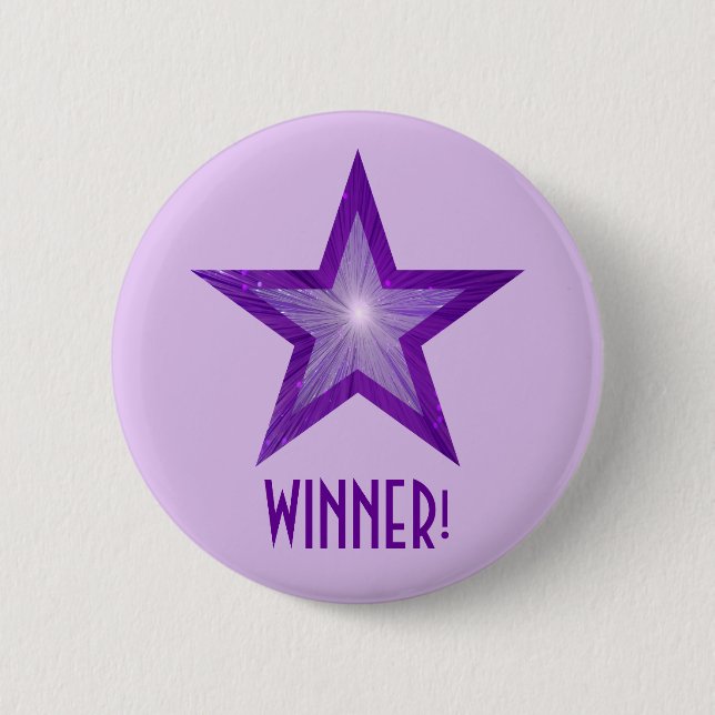Lila Star blek  lila WINNER! Knapp (Framsida)
