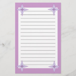 Lila Star Brevpapper