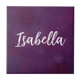 Lila star himmel kakelplatta