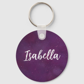 Lila star himmel nyckelring