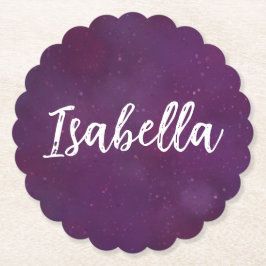 Lila star himmel underlägg papper