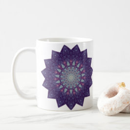 Lila Star Mandala Kaffemugg