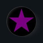 Lila Star of Anarcha-Feminism Knapp<br><div class="desc">En symbol för anarki-feminism.</div>