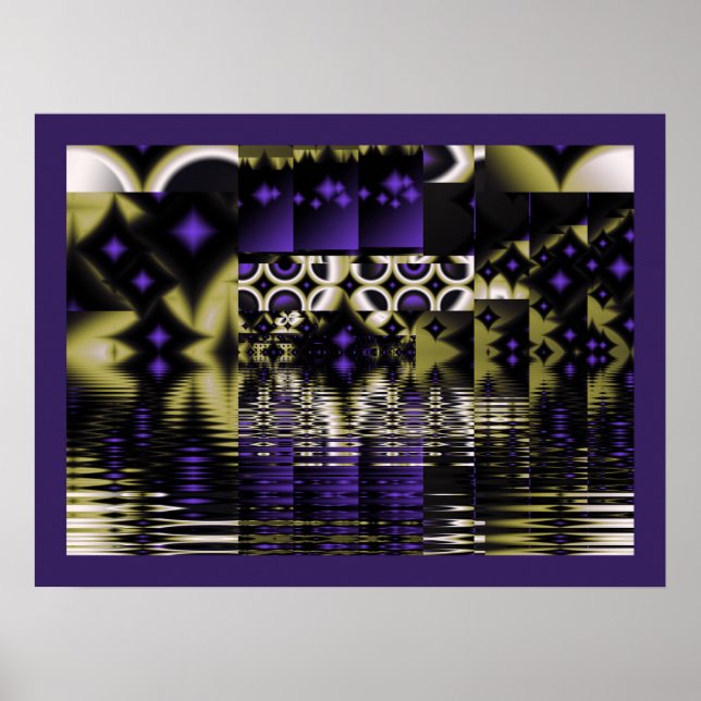 Lila Star-reflektioner Poster (Framsidan)