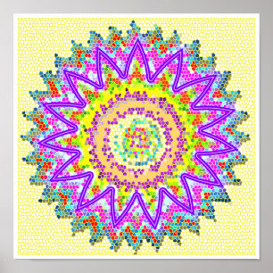 LILA Star Sparkling Chakra Poster