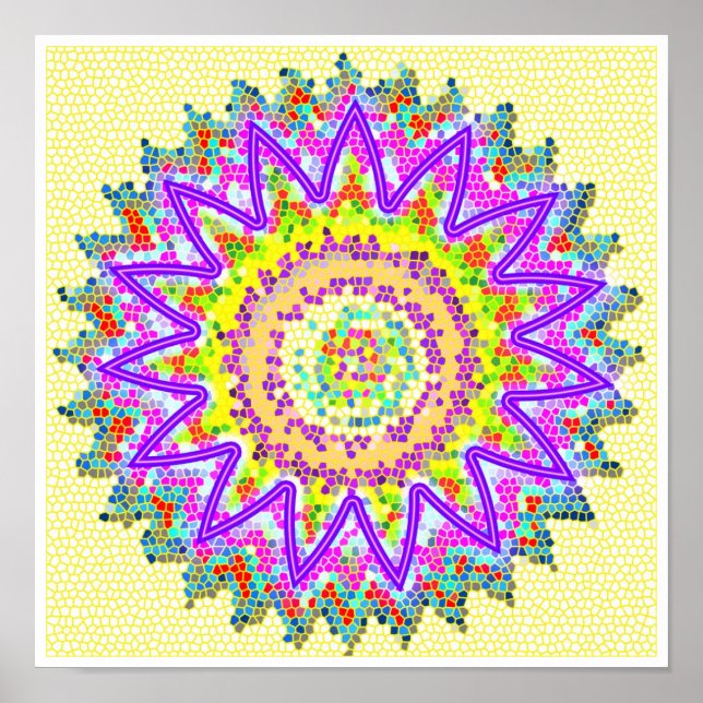 LILA Star Sparkling Chakra Poster (Framsidan)