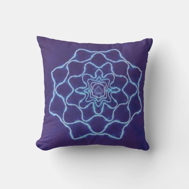 Lila Star Tie Dye American MoJo Pillow Kudde (Framsida)