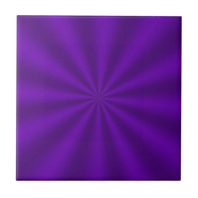 Lila Starburst Ceramic Tile Kakelplatta (Framsidan)