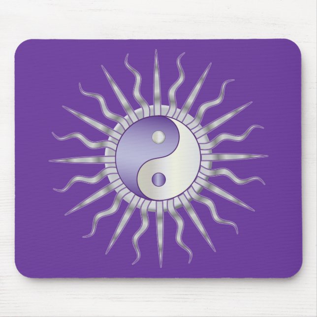Lila Starburst Yin Yang Musmatta (Framsidan)