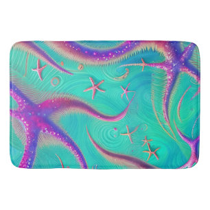Lila Starfish Beachy Badrumsmatta