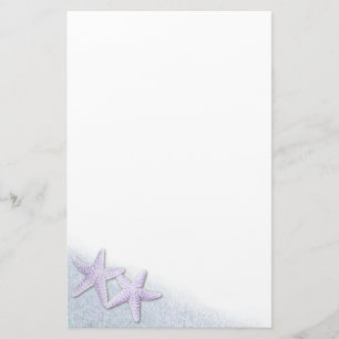 Lila Starfish-stationär Brevpapper