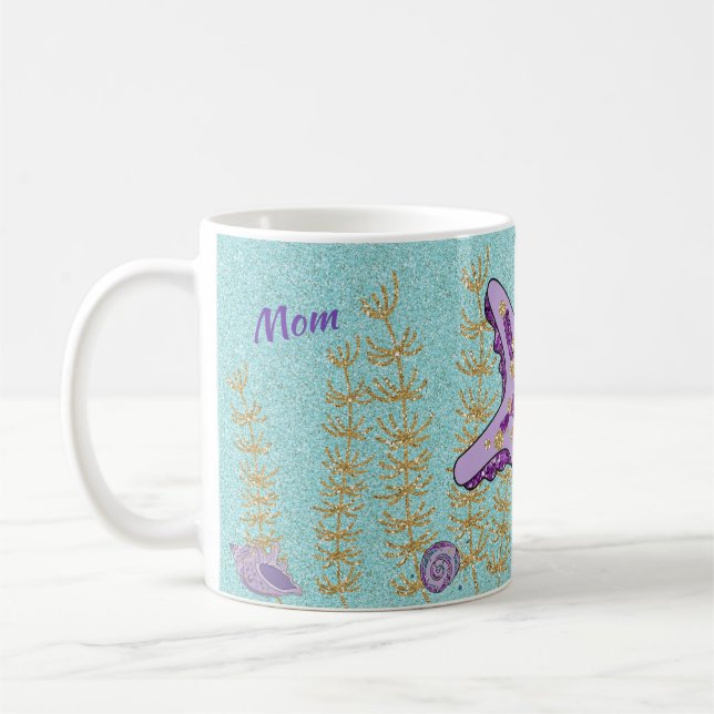 Lila Starfish under Sea Mamma Mugg (Vänster)
