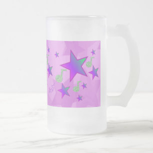 Lila Starlight Lullaby Frostat Ölglas