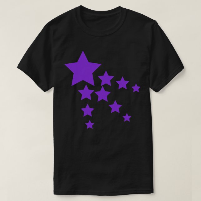 Lila Stars 1 T Shirt (Design framsida)