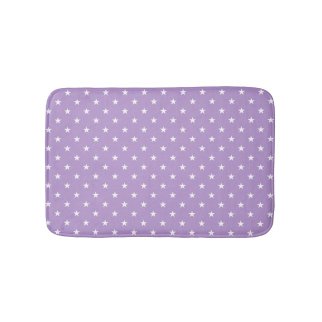 Lila Stars Bath Mat Badrumsmatta (Framsidan)