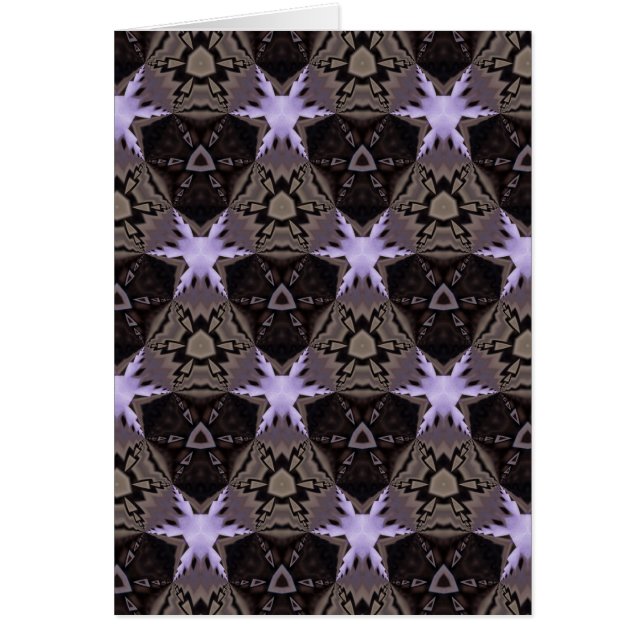 Lila Stars Hälsningskort (Framsidan)