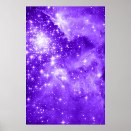 Lila Stars Poster