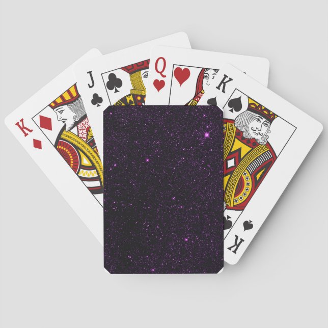 Lila Stars Spel Kort (Baksidan)