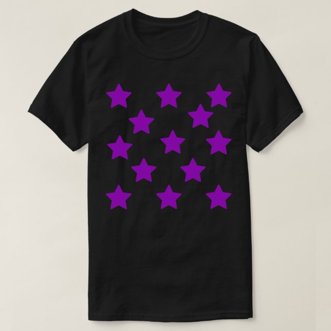 Lila Stars T Shirt (Design framsida)