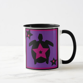 Lila Stars Turtle Mugg