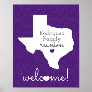Lila State of Texas Family Reunion Poster