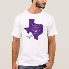 Lila staten Texas Family Reunion T-Shirt