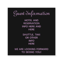 Lila steampunk bröllsgästernas reservationsinforma