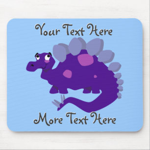 Lila Stegosaurus Mousepad Musmatta