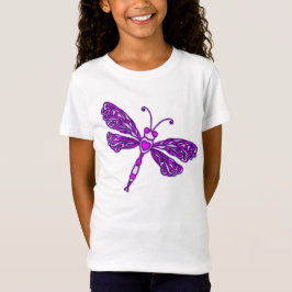 Lila stiliserade drakflygbarn t-shirt
