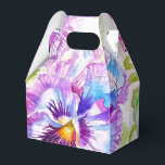 Lila Stilla Bröllopstårta Förmånslåda Blomma Presentaskar<br><div class="desc">Vallmo Vattenfärg målning Bröllopstårta Förmånslådor,  Helt Anpassningsbara. Designade utifrån en av mina vattenfärgsmålningar.</div>