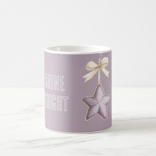Lila Stjärna Crèmebåge Kaffemugg (Center)