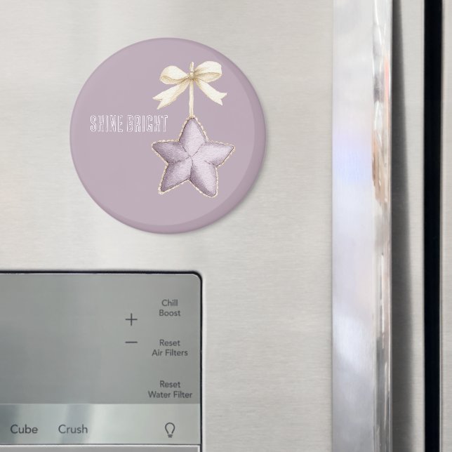 Lila Stjärna Crèmebåge Magnet (In Situ (Fridge))