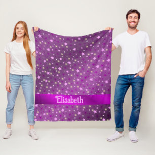 lila stjärna, form, glanskhet, design, grafik, bäs fleecefilt