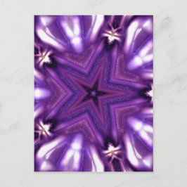 Lila stjärna vykort