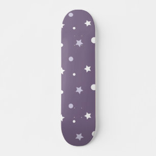 Lila stjärnor old school skateboard bräda 21,6 cm