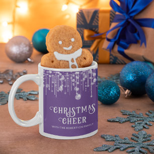 Lila Strängljus Julfest Kaffemugg