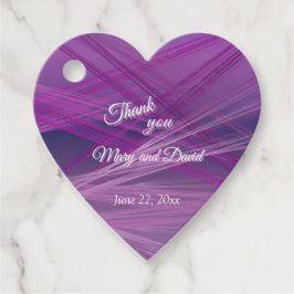 Lila Streaks Bröllop Gåvor Etiketter