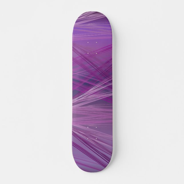 Lila Streaks Mini Skateboard Bräda 18,5 Cm (Framsida)