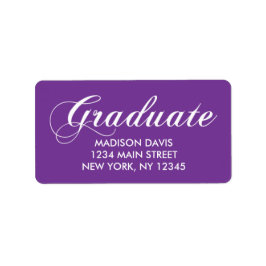 Lila Studenten Adressetiketter